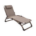 Adjustable Outdoor Lounge Chair with Padded Headrest and Durable Frame